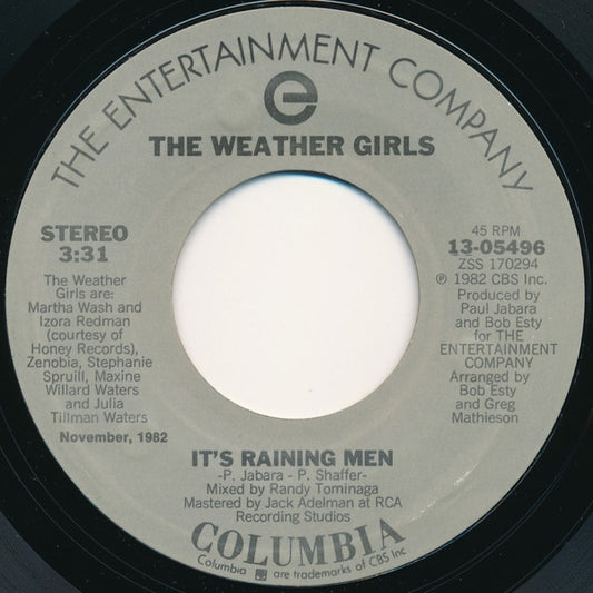 The Weather Girls - It's Raining Men (7" Single)