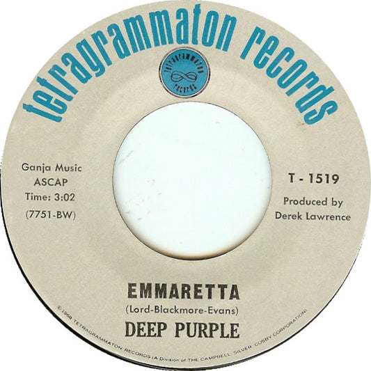 Deep Purple - Emmaretta (7" Single)