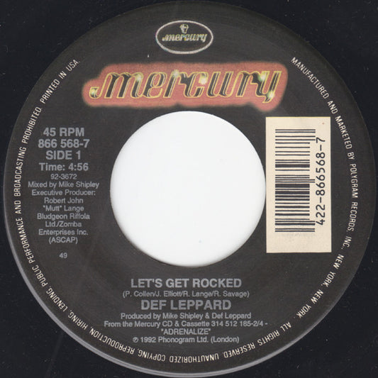 Def Leppard - Let's Get Rocked (7" Single)