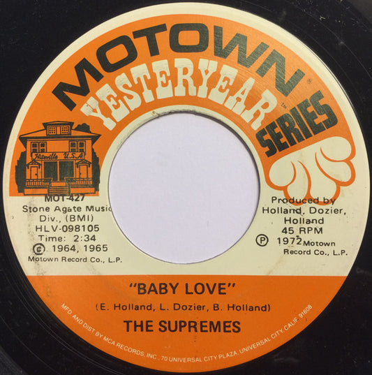 The Supremes - Baby Love / Where Did Our Love Go (7" Single)
