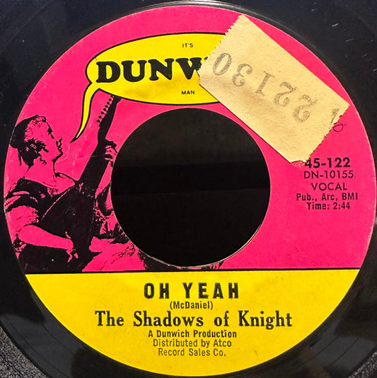 The Shadows Of Knight - Oh Yeah / Light Bulb Blues (7" Single)