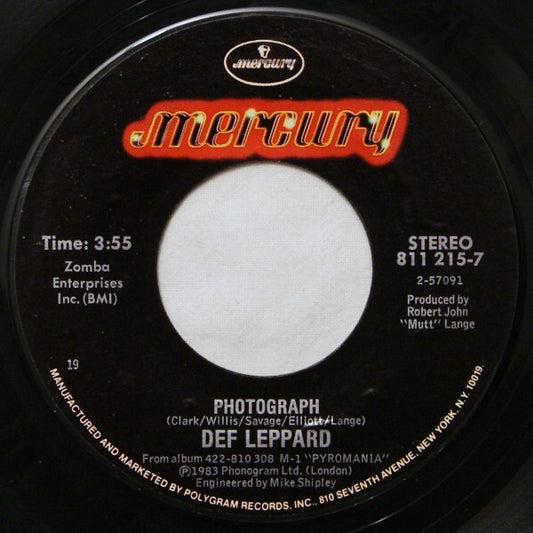 Def Leppard - Photograph (7" Single)