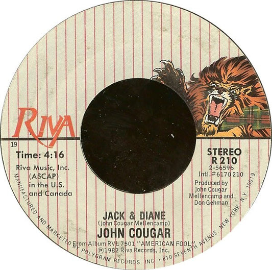 John Cougar Mellencamp - Jack & Diane (7" Single)