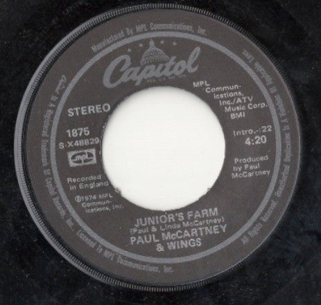 Wings - Junior's Farm (7" Single)