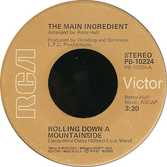 The Main Ingredient - Rolling Down A Mountainside / Family Man (7" Single)