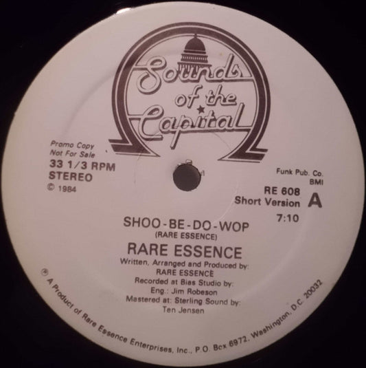 Rare Essence - Shoo-Be-Do-Wo (12" Single, Promo)