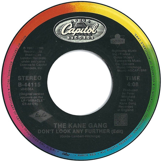 The Kane Gang - Don't Look Any Further / A Finer Place (7" Single)