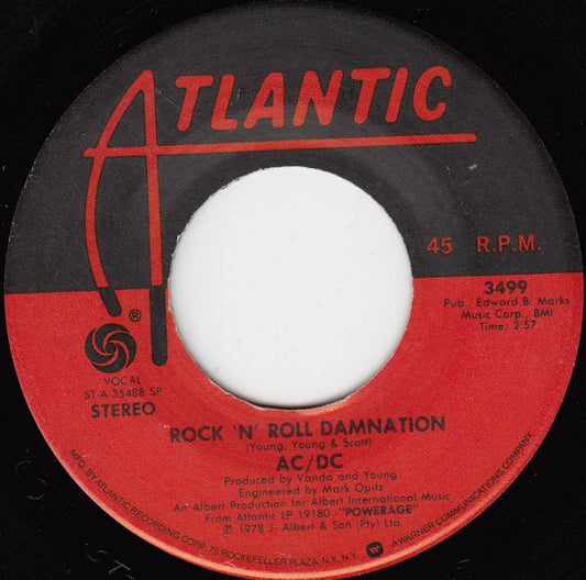 AC/DC - Rock 'N' Roll Damnation (7" Single)