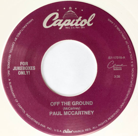Paul McCartney - Off The Ground (7" Single, White vinyl)