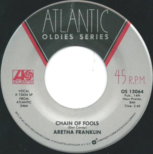 Aretha Franklin - Chain Of Fools / Bridge Over Troubled Water (7" Single)
