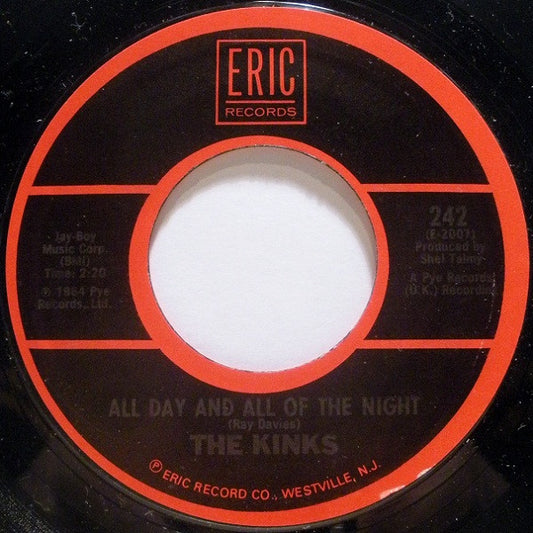 The Kinks - All Day & All Of The Night / Tired Of Waiting (7" Single)