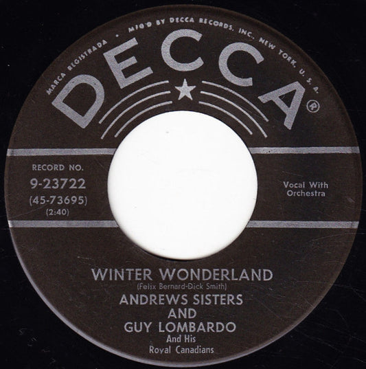 The Andrews Sisters And Guy Lombardo - Winter Wonderland / Christmas Island