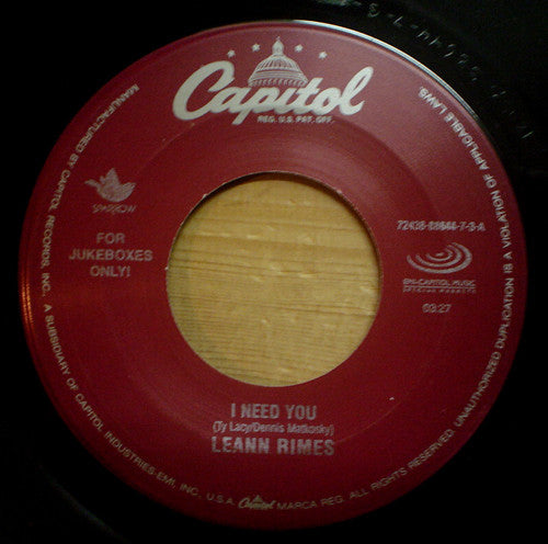 LeAnn Rimes - I Need You (7" Single)