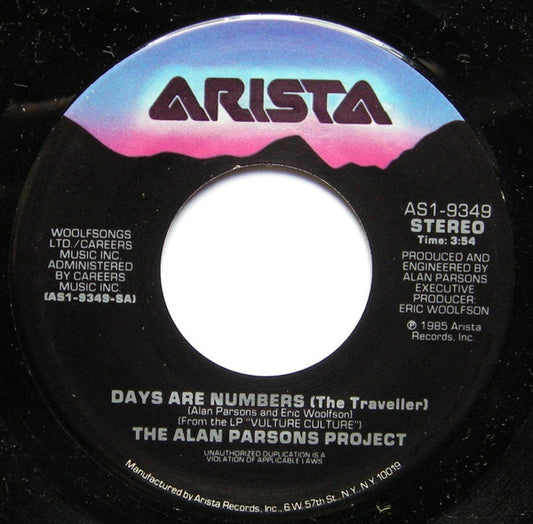 The Alan Parsons Project - Days Are Numbers (The Traveller) (7" Single)