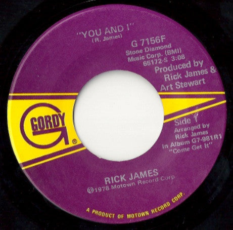 Rick James - You And I / Hollywood (7" Single)