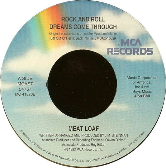 Meat Loaf - Rock And Roll Dreams Come Through (7" Single)