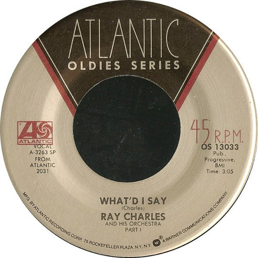 Ray Charles And His Orchestra - What'd I Say (7" Single)