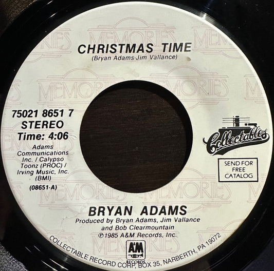 Bryan Adams - Christmas Time (7" Single)