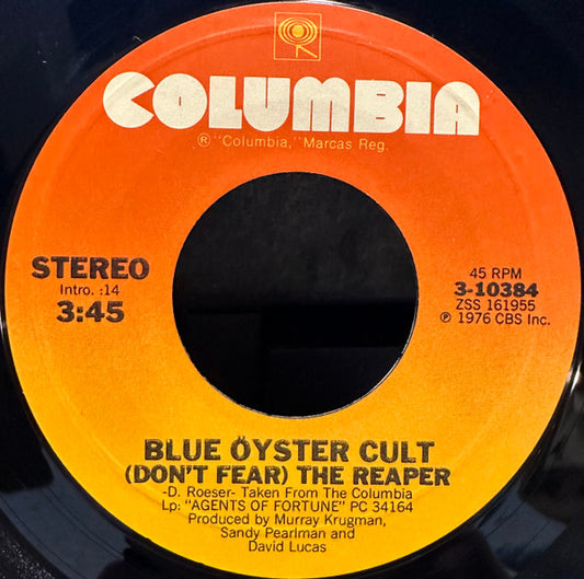 Blue Oyster Cult - (Don't Fear) The Reaper (7" Single)