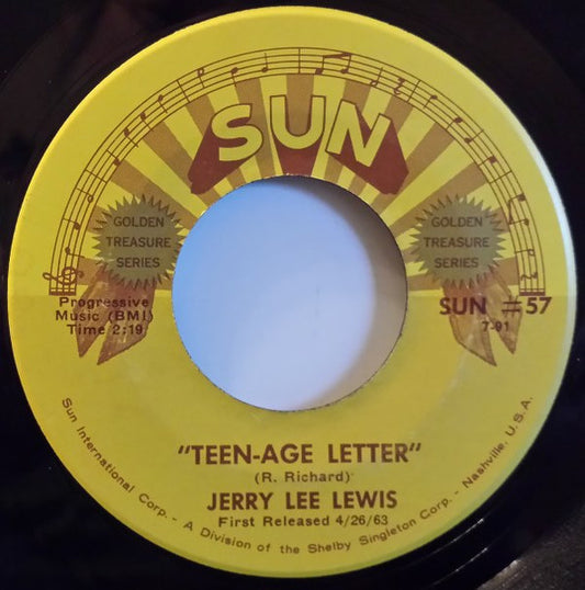 Jerry Lee Lewis - Teen-Age Letter (7" Single)