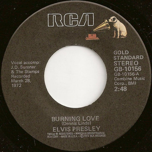 Elvis Presley - Burning Love (7" Single)