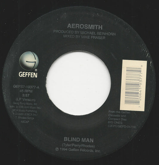 Aerosmith - Blind Man (7" Single)