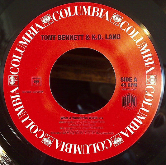 Tony Bennett & k.d. lang - What A Wonderful World (7" Single)