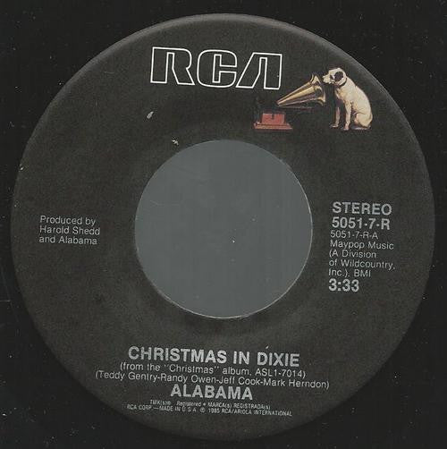 Alabama - Christmas In Dixie / Tennessee Christmas (7" Single)