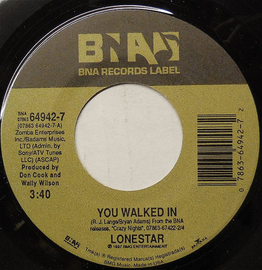 Lonestar - You Walked In (7" Single)
