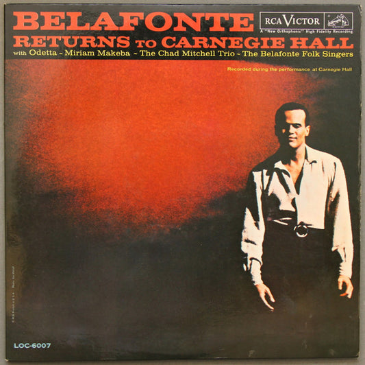 Harry Belafonte  - Belafonte Returns To Carnegie Hall