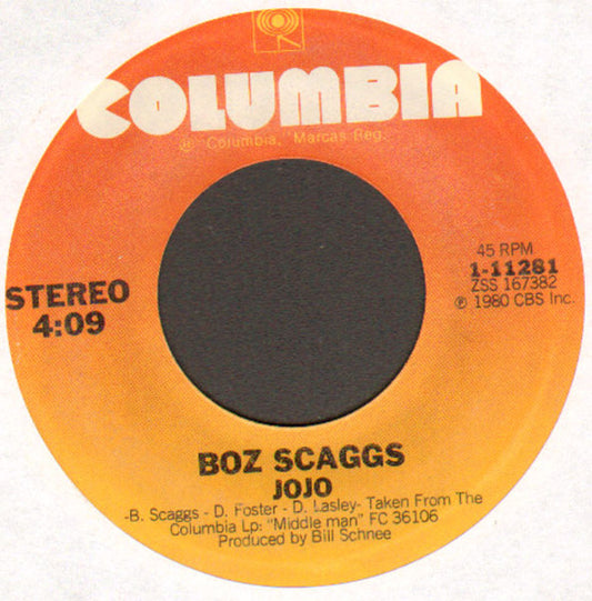 Boz Scaggs - Jojo / Do Like You Do In New York (7" Single)