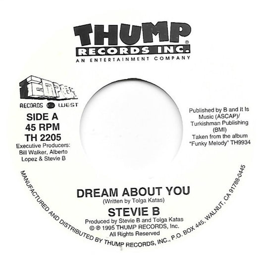 Stevie B - Dream About You (7" Single, White)