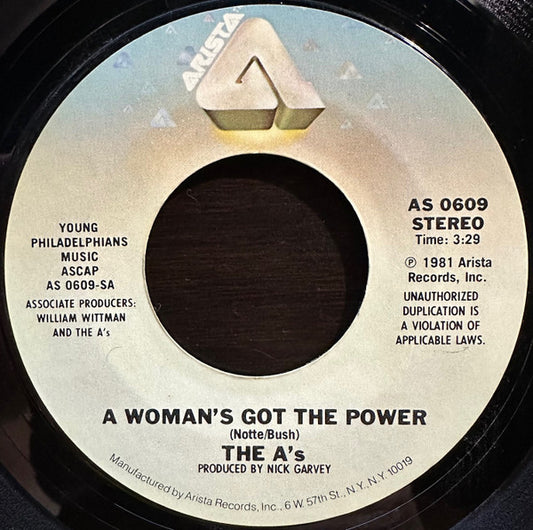 The A's - A Woman's Got The Power (7" Single)