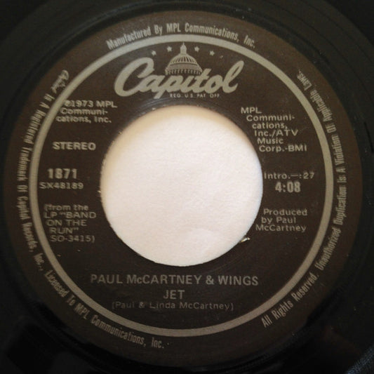 Wings - Jet (7" Single)