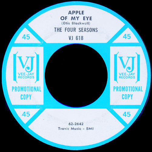 The Four Seasons - Apple Of My Eye (7" Single, Promo)