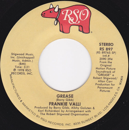 Frankie Valli / Gary Brown - Grease (7" Single)