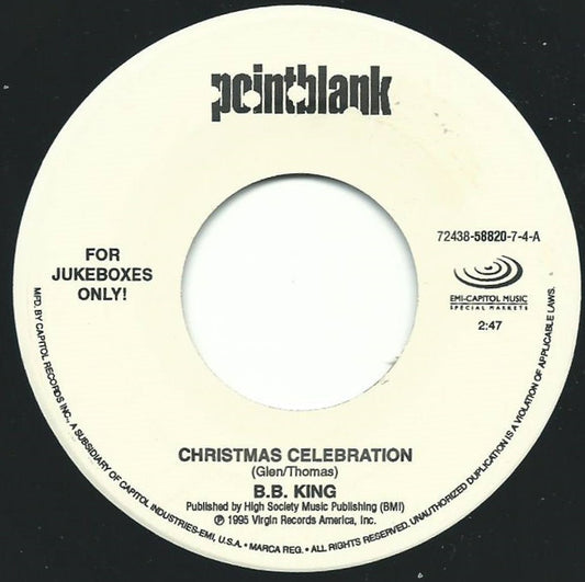 B.B. King / Hadda Brooks - Christmas Celebration / White Christmas (7" Single)