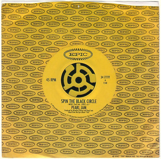 Pearl Jam - Spin The Black Circle (7" Single)