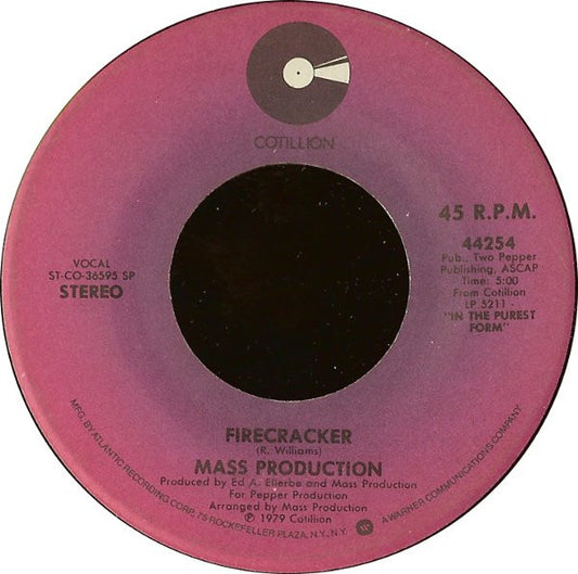 Mass Production - Firecracker / With Pleasure (7" Single)