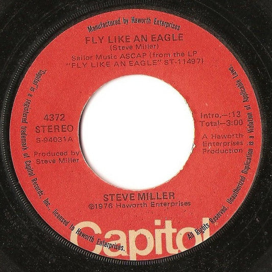 Steve Miller - Fly Like An Eagle (7" Single)