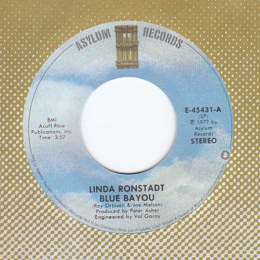 Linda Ronstadt - Blue Bayou / Old Paint (7" Single)