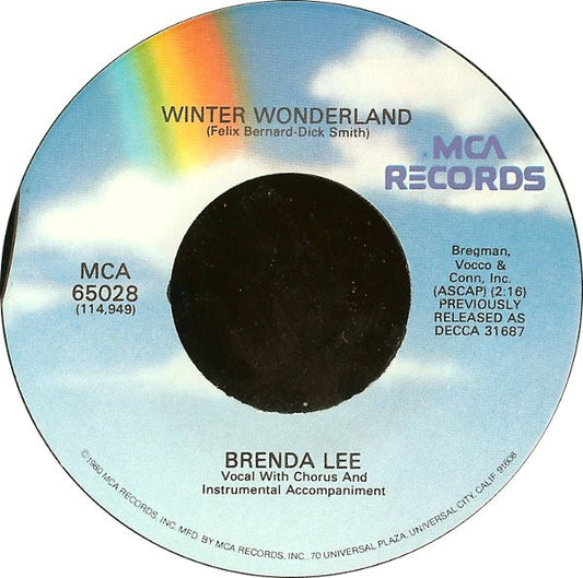 Brenda Lee - Winter Wonderland / Jingle Bell Rock (7" Single)