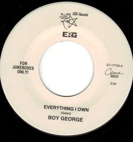 Boy George & Culture Club - Everything I Own / Miss Me Blind (7" Single)