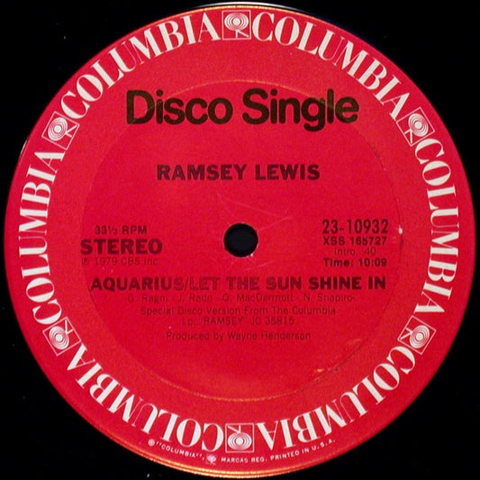 Ramsey Lewis - Aquarius/Let The Sun Shine In / Just Can't Give You Up