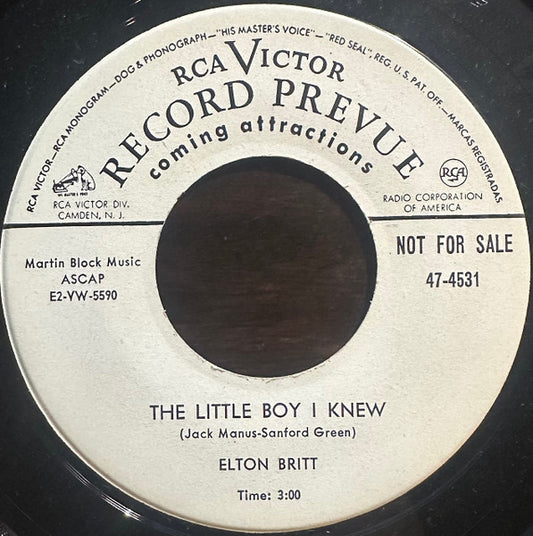 Elton Britt - The Little Boy I Knew / Don't Ever Be Afraid…