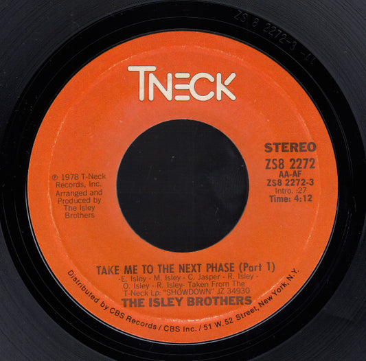 The Isley Brothers - Take Me To The Next Phase (7" Single)