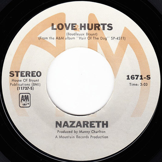 Nazareth - Love Hurts / Hair Of The Dog (7" Single)