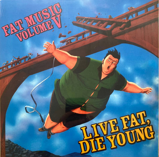 Various - Fat Music Volume V: Live Fat, Die Young (LP, Comp, Peach)
