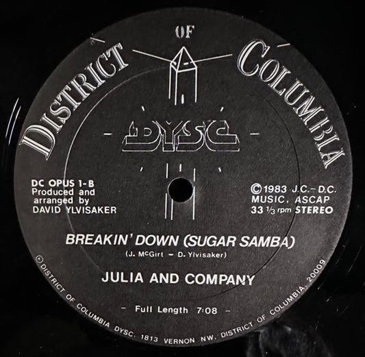 Julia And Company - Breakin' Down (Sugar Samba) (12" Single)