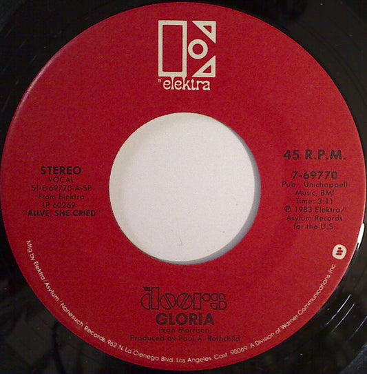 The Doors - Gloria / Moonlight Drive (7" Single)